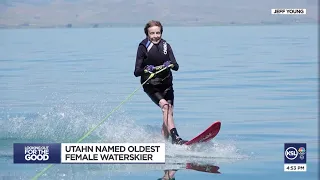 Utahn makes Guinness World Record as oldest female water-skier