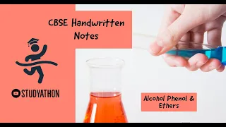 Alcohol Phenol & Ethers|Organic Chemistry Notes| CBSE Handwritten Notes| Class 12| IIT-JEE & NEET