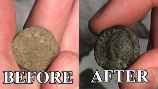 THE PROPER WAY TO RESTORE ANCIENT COINS--DIY COIN COLLECTING COIN CLEANING EASY HOW TOO