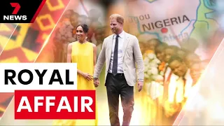 Harry and Meghan wrap up their 'private tour' of Nigeria   | 7 News Australia