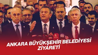 CHP GENEL BAŞKANI ÖZGÜR ÖZEL, ABB BAŞKANI MANSUR YAVAŞ’I ZİYARET ETTİ  04/05/2024