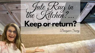 Would you use a jute rug in the kitchen?