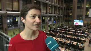 Ska Keller (Grüne/EFA) im Interview beim EU-Gipfel am 12.12.19