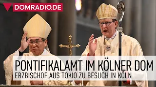 Pontifikalamt mit Erzbischof Woelki im Kölner Dom – Erzbischof aus Tokio zu Besuch in Köln