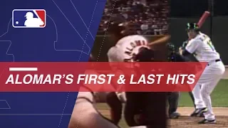 A look at Alomar's first and last hit in the Majors