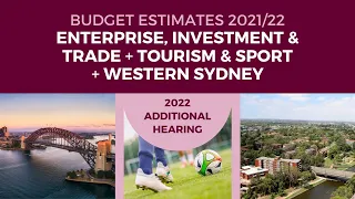 Budget Estimates 2021-2022 - Portfolio Committee No. 1 - 8 March 2022