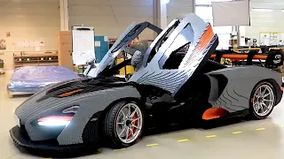 LEGO McLaren Senna FULL SCALE Build - Bruno Senna Amazing REACTION and TESTING! LEGO Speed Champions