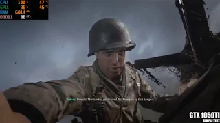 Call of Duty  WWII GTX 1050TI TEST