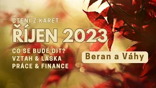 Říjen 2023 * BERAN a VÁHY * Vztah • láska • práce • finance #tarot #vykladkaret #barbraspirit