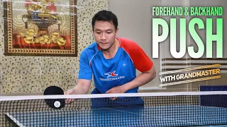 Forehand and Backhand Push attack | Gò bóng TẤN CÔNG