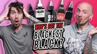 BLACKEST BLACK TATTOO INK: Which brand has the blackest black?