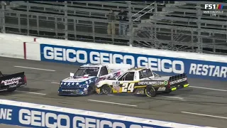 FIRST LAPS OF RACE CRASH - 2022 BLUE EMU 200 NASCAR CAMPING WORLD TRUCK SERIES AT MARTINSVILLE