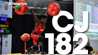 Clarence "CJ" Cummings (69kg, 16 y/o) 182kg Clean & Jerk Youth World Record