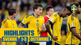 Highlights: Sverige - Österrike 1-3 | EM-kval | Tung förlust!