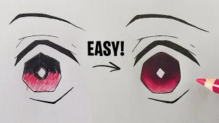 HOW TO DRAW ANIME EYES - Tanjiro Kamado | Kimetsu no Yaiba