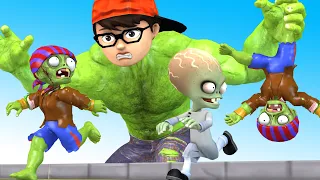 Scary Teacher 3D - Giant Zombie vs Zomboss Troll NickHulk & Tani Harley Quinn Funny Story Animation