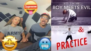 BTS JHOPE BOY MEETS EVIL MV And DANCE PRACTICE - KITO ABASHI REACTION