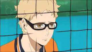 TSUKISHIMA BLOCKS MIYA' s QUICK WEIRDO