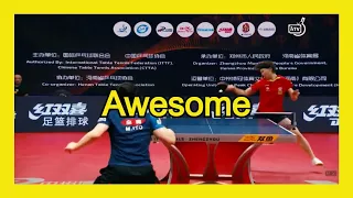 Wang Manyu vs Mima Ito 2020 ITTF Finals Slow motion