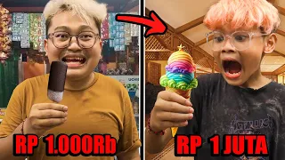 MAKAN ICE CREAM DARI PALING MURAH HARGA 1.000 SAMPAI PALING MAHAL HARGA 1 JUTA!!!