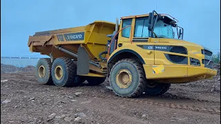 How To Operate A Volvo Rock Truck (A25G Articulated Dump Truck)