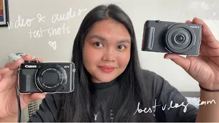 📸 comparing VLOG camera: sony zv-1f VS canon g7x mark ii (not a techy video)