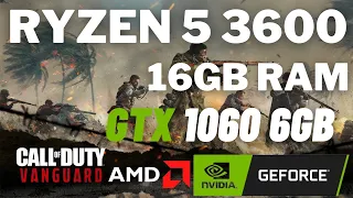 Call Of Duty Vanguard Beta Gameplay I GTX 1060 6GB I 16GB Ram I Ryzen 5 3600