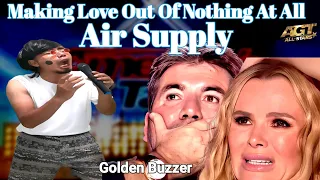 Golden Buzzer _ Jury Shocked _ Amazing Singing Song Making Love Out Of Nothing At All _ agt