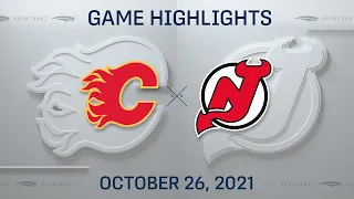 NHL Highlights | Flames vs. Devils - Oct. 26, 2021