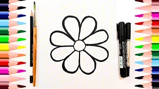 Easy Flower Drawing for Kids | Make a Pretty Flower!