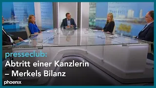 presseclub: Abtritt einer Kanzlerin – Merkels Bilanz und Erbe