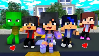 APHMAU FRIENDS DANCE CREW | CHICKEN WINGS MEME | APHMAU, MAIZEN, AARON, GENE - Minecraft Animation