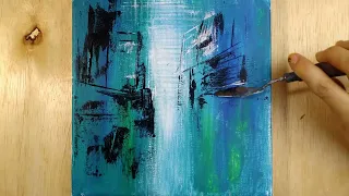 Cityscape painting | How to paint abstract cityscape N170