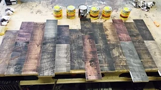 How to distress new wood and layer stain