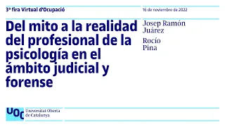 Del mito a la realidad del profesional de la psicología en el ámbito judicial y forense