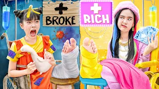 Niños Pobres Vs Ricos Están En El Hospital! - Película Familiar Baby Doll