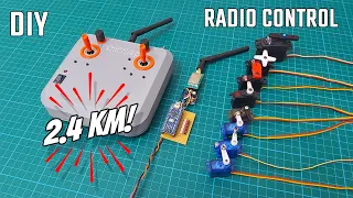 Making a 2400 meters LONG RANGE 8-Channel & Digital Trim Radio Control For RC Models. PART-2