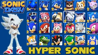 Sonic Dash - Hyper Sonic vs All Characters vs All Bosses Zazz Eggman New Character Unlocked Update
