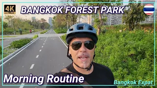 Bangkok Benjakitti Central Forest Park Update Early Morning Bicycle Ride Thailand #bangkokexpat