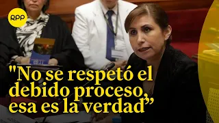 Patricia Benavides ante la comisión de Justicia: "Soy víctima de la venganza política"