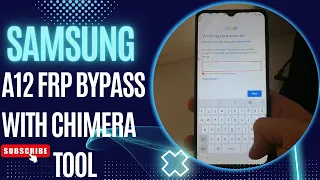 Samsung Galaxy A12 (SM-A125f) google Account remove /A12 Frp Bypass with chimera tool.