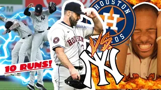 YANKEES DOMINATE GAME 1 || ASTROS VS YANKEES GAME 1 HIGHLIGHTS FAN REACTION