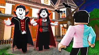 I Was Adopted By A VAMPIRE FAMILY In Roblox Bloxburg!