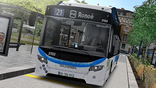 OMSI 2 Saint-Servan | Ligne 21 Thiers-Victor Hugo → P+R Ronoé | Scania Citywide GN13 LFA GNV.