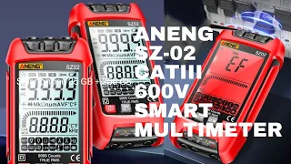 ANENG SZ-02 9999COUNTS,CATIII 600V LCD SCREEN MULTIMETER,MADE IN CHINA.