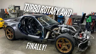 First Time a Turbo 4 Rotor has powered 4 Wheels!! AWD Test Passed!