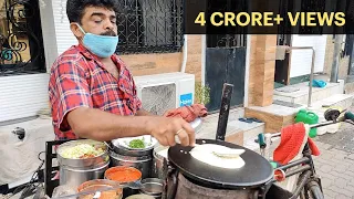 Mumbai Man Selling Dosa on Cycle from 25 Years | Indian Street Food