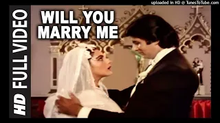 Will You Marry Me Full Song (Jhankar)| Mard | Amitabh Bachchan, Amrita S | Love Song ❤️| Av Dhoom
