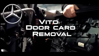 Vito door card removal