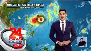 Bagyong Jenny isa nang severe tropical storm at posible pang umabot sa typhoon... | 24 Oras Weekend